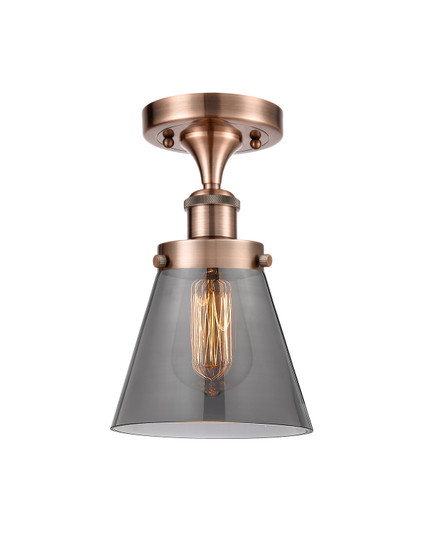 Ballston Urban One Light Semi-Flush Mount in Antique Copper (405|9161CACG63)
