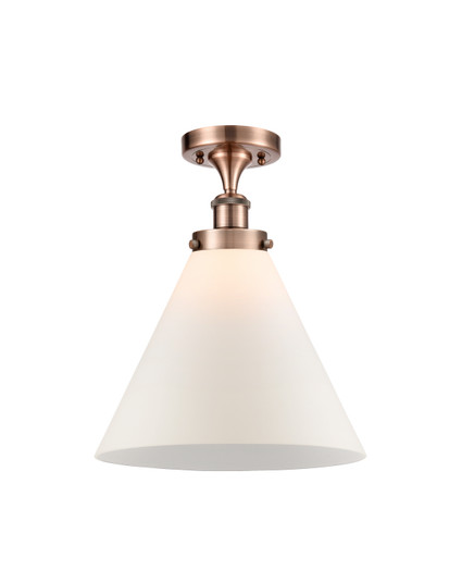 Ballston Urban One Light Semi-Flush Mount in Antique Copper (405|9161CACG41L)
