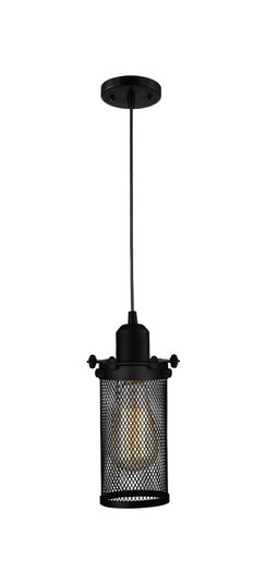 Austere One Light Mini Pendant in Matte Black (405|9001PBKCE219BK)