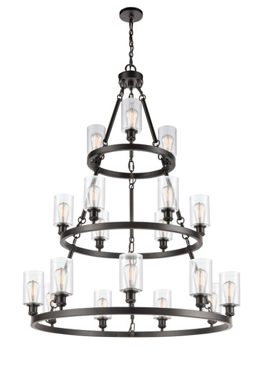 Ballston 18 Light Chandelier in Matte Black (405|82034BKG802)