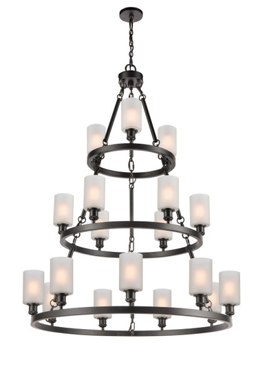 Ballston 18 Light Chandelier in Matte Black (405|82034BKG801)