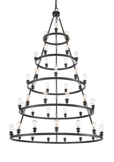 Ballston LED Chandelier in Matte Black (405|8203456BKLED)