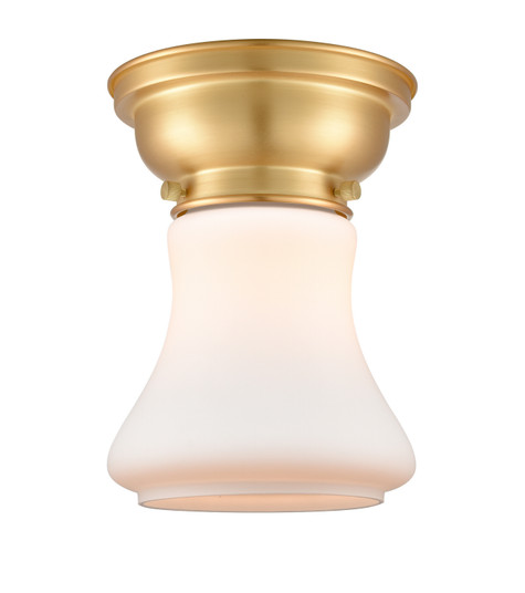 Franklin Restoration One Light Flush Mount in Satin Gold (405|6231FSGG191)