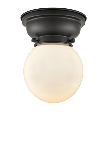 Franklin Restoration One Light Flush Mount in Matte Black (405|6231FBKG2016)