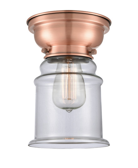 Franklin Restoration One Light Flush Mount in Antique Copper (405|6231FACG182)