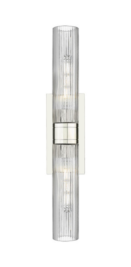 Downtown Urban Two Light Bath Vanity in Polished Nickel (405|6172WPNG61711SCL)