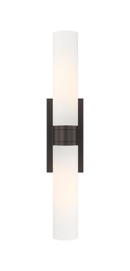 Downtown Urban Two Light Bath Vanity in Oil Rubbed Bronze (405|6172WOBG61711WH)