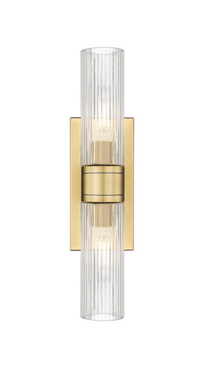 Downtown Urban Two Light Bath Vanity in Brushed Brass (405|6172WBBG6178SCL)