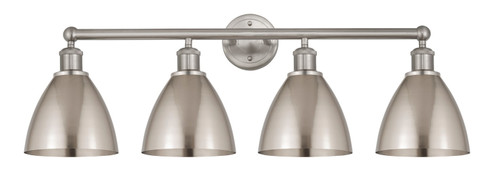 Edison Four Light Bath Vanity in Brushed Satin Nickel (405|6164WSNMBD75RD)