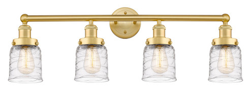 Edison Four Light Bath Vanity in Satin Gold (405|6164WSGG513)