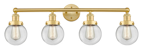 Edison Four Light Bath Vanity in Satin Gold (405|6164WSGG2026)