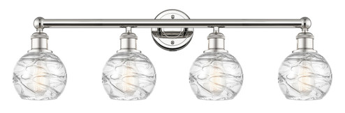 Edison Four Light Bath Vanity in Polished Nickel (405|6164WPNG12136)