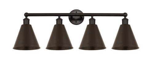 Edison Four Light Bath Vanity in Oil Rubbed Bronze (405|6164WOBMBC8OB)