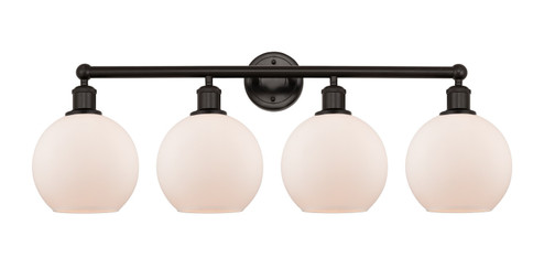 Edison Four Light Bath Vanity in Oil Rubbed Bronze (405|6164WOBG1218)