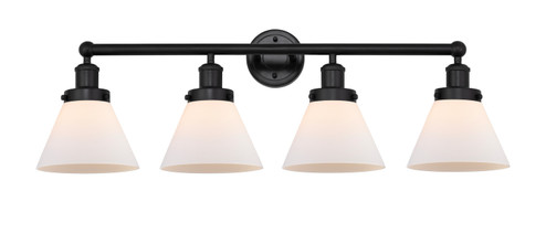 Edison Four Light Bath Vanity in Matte Black (405|6164WBKG41)