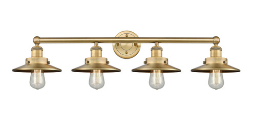 Edison Four Light Bath Vanity in Brushed Brass (405|6164WBBM4BB) Edison Four Light Bath Vanity in Brushed Brass (405|6164WBBM4BB)