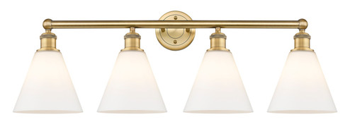 Downtown Urban Four Light Bath Vanity in Brushed Brass (405|6164WBBGBC81)