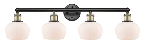 Edison Four Light Bath Vanity in Black Antique Brass (405|6164WBABG91)