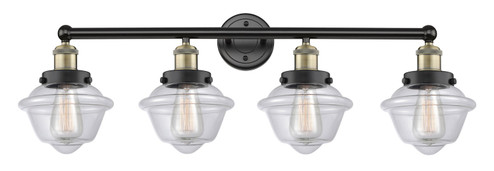 Edison Four Light Bath Vanity in Black Antique Brass (405|6164WBABG532)