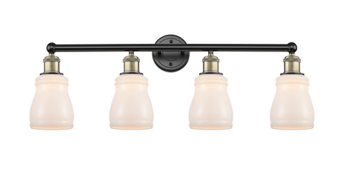 Edison Four Light Bath Vanity in Black Antique Brass (405|6164WBABG391)