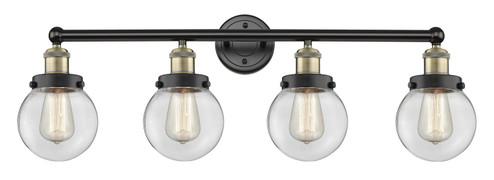 Edison Four Light Bath Vanity in Black Antique Brass (405|6164WBABG2026)