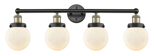 Edison Four Light Bath Vanity in Black Antique Brass (405|6164WBABG2016)