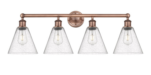 Edison Four Light Bath Vanity in Antique Copper (405|6164WACGBC84)