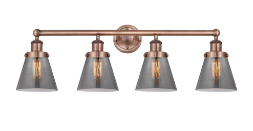 Edison Four Light Bath Vanity in Antique Copper (405|6164WACG63)