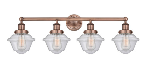 Edison Four Light Bath Vanity in Antique Copper (405|6164WACG534)
