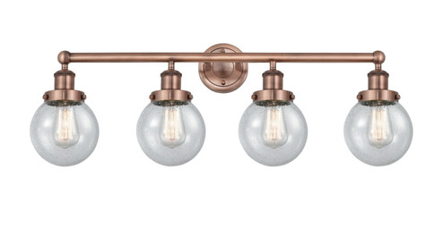 Edison Four Light Bath Vanity in Antique Copper (405|6164WACG2046)