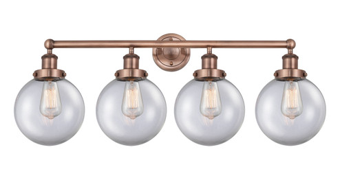 Edison Four Light Bath Vanity in Antique Copper (405|6164WACG2028)