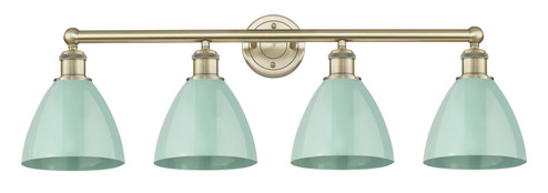 Edison Four Light Bath Vanity in Antique Brass (405|6164WABMBD75SF)