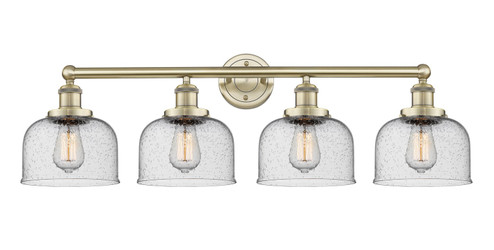 Edison Four Light Bath Vanity in Antique Brass (405|6164WABG74)