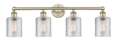 Edison Four Light Bath Vanity in Antique Brass (405|6164WABG112)