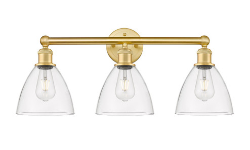 Edison Three Light Bath Vanity in Satin Gold (405|6163WSGGBD752)