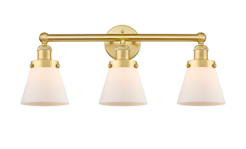 Edison Three Light Bath Vanity in Satin Gold (405|6163WSGG61) Edison Three Light Bath Vanity in Satin Gold (405|6163WSGG61)