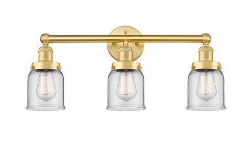 Edison Three Light Bath Vanity in Satin Gold (405|6163WSGG52)