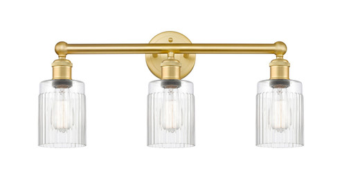 Edison Three Light Bath Vanity in Satin Gold (405|6163WSGG342)