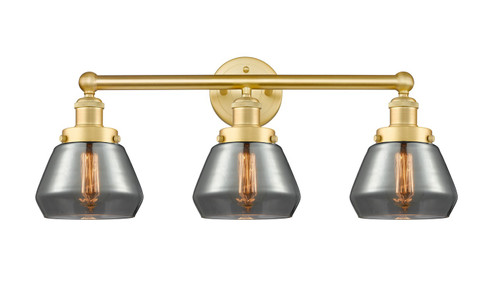 Edison Three Light Bath Vanity in Satin Gold (405|6163WSGG173)