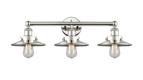 Edison Three Light Bath Vanity in Polished Nickel (405|6163WPNM1PN)