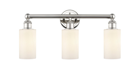 Edison Three Light Bath Vanity in Polished Nickel (405|6163WPNG801) Edison Three Light Bath Vanity in Polished Nickel (405|6163WPNG801)