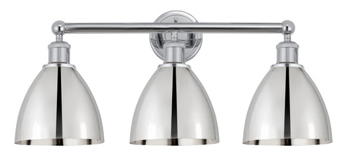 Edison Three Light Bath Vanity in Polished Chrome (405|6163WPCMBD75PC)