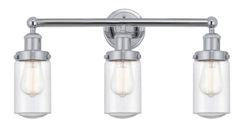 Edison Three Light Bath Vanity in Polished Chrome (405|6163WPCG314)