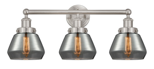 Edison Three Light Bath Vanity in Matte Black (405|6163WBKG173)