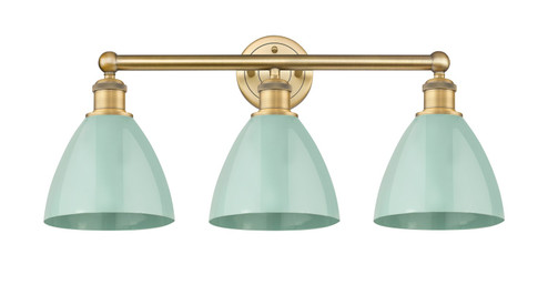 Downtown Urban Three Light Bath Vanity in Brushed Brass (405|6163WBBMBD75SF)