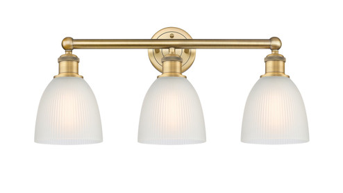 Edison Three Light Bath Vanity in Brushed Brass (405|6163WBBG381)