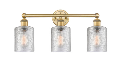 Edison Three Light Bath Vanity in Brushed Brass (405|6163WBBG112)