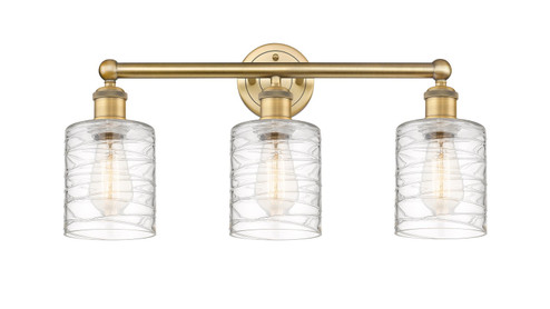 Edison Three Light Bath Vanity in Brushed Brass (405|6163WBBG1113)