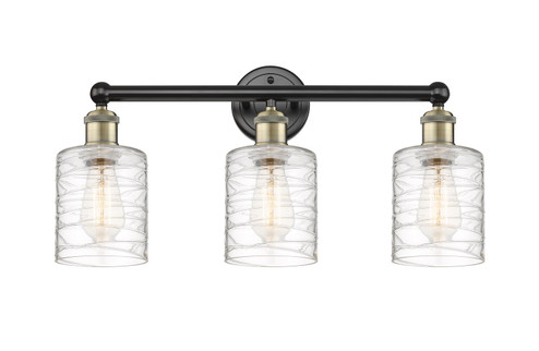 Edison Three Light Bath Vanity in Black Antique Brass (405|6163WBABG1113)