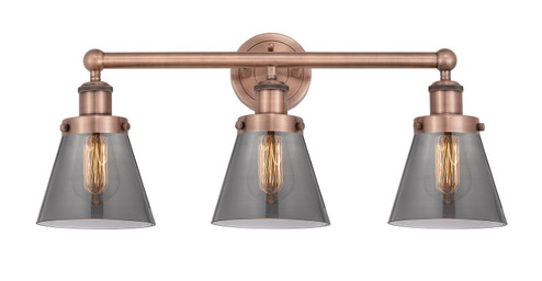 Edison Three Light Bath Vanity in Antique Copper (405|6163WACG63)